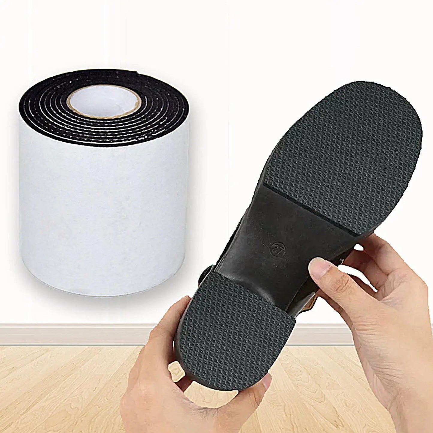 Anti-Slip Rubber Sole Protector Roll | Noise-Reducing Shoe Pad Shoe Sole Protector Peaceful Pleasures Health and Wellness