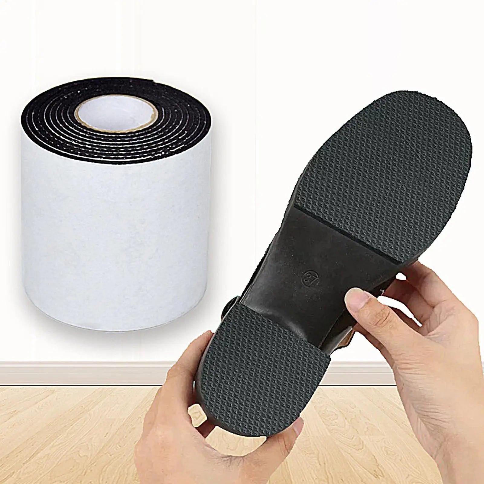 Anti-Slip Rubber Sole Protector Roll | Noise-Reducing Shoe Pad Shoe Sole Protector Peaceful Pleasures Health and Wellness