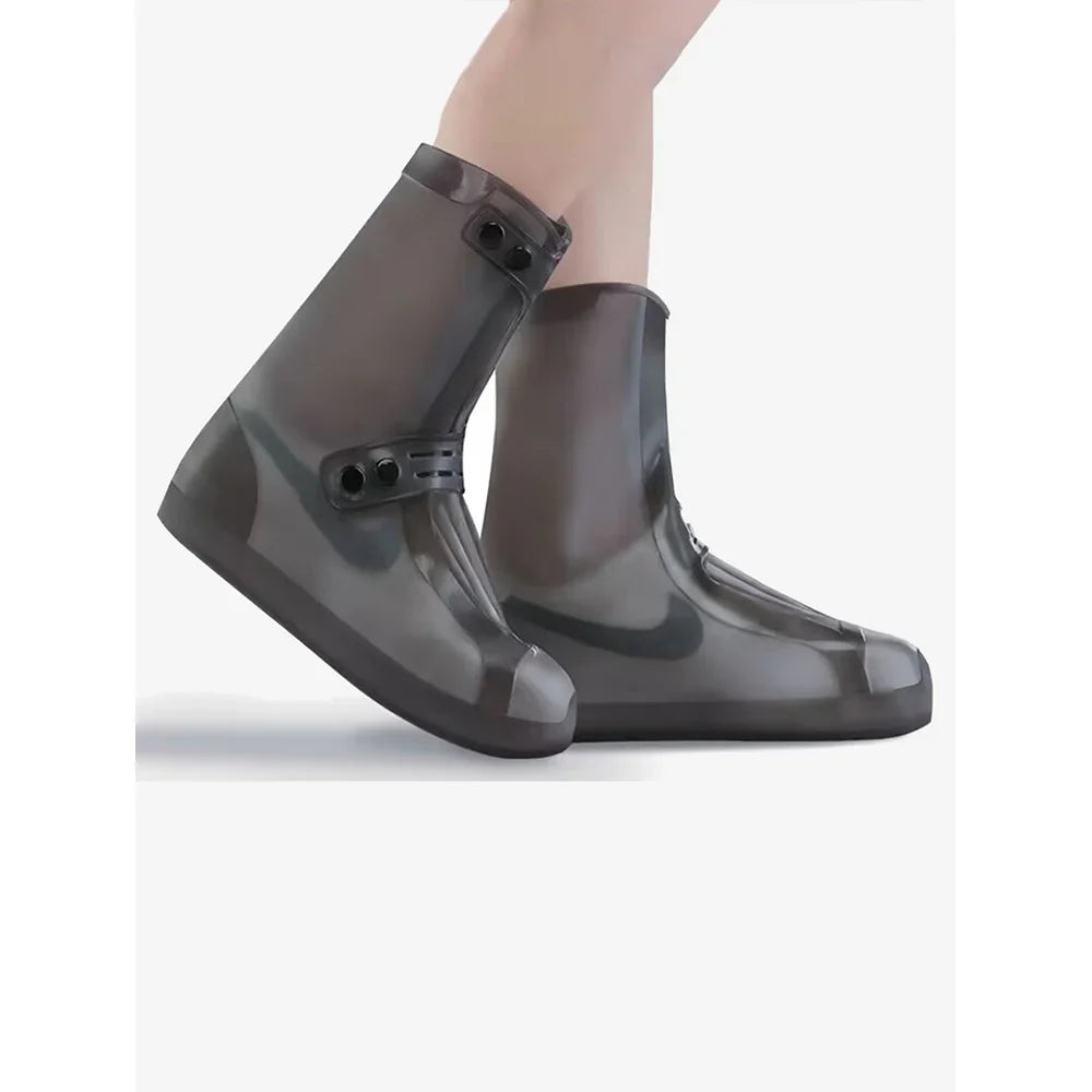 Silicone Waterproof Shoe Covers – Anti-Slip High-Tube Rain