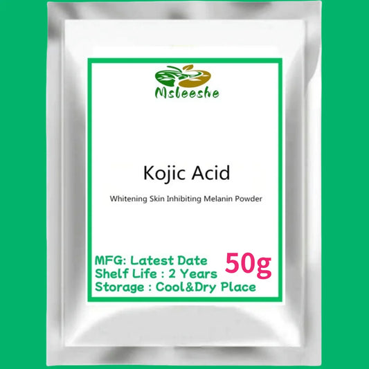 Hot sale Kojic Acid Powder Whitening Skin Cosmetic Raw Material Inhibiting Melanin Reduce Spots and Acne Peaceful Pleasures Health and Wellness 1000g