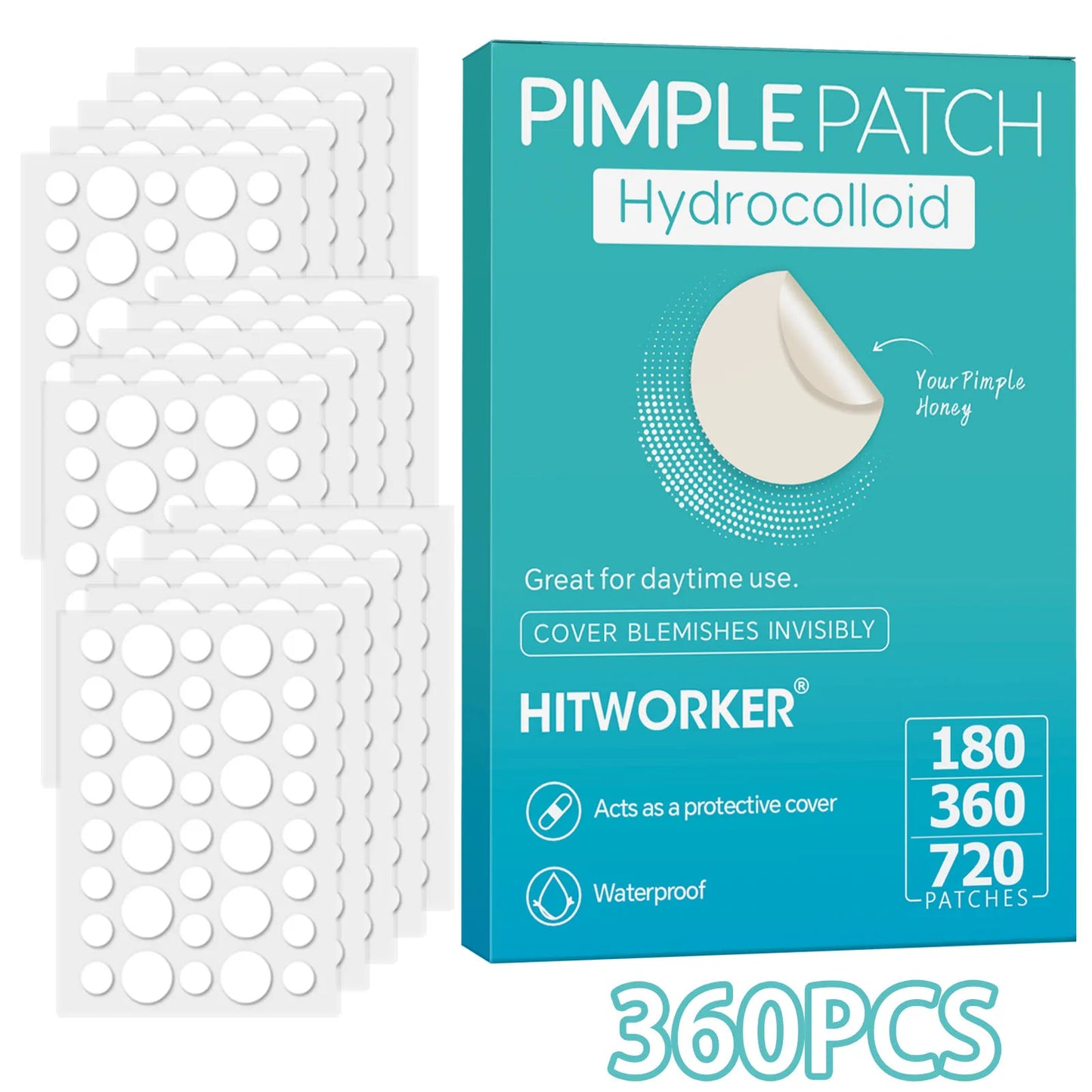 Hydrocolloid Acne Patches – Invisible, Waterproof, All Skin Types