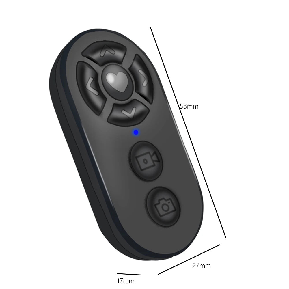 7 Buttons Remote Controller Rechargeable Bluetooth Smart Remote Selfie Stick Camera Controller for ios Android Photos and Videos Peaceful Pleasures Health and Wellness