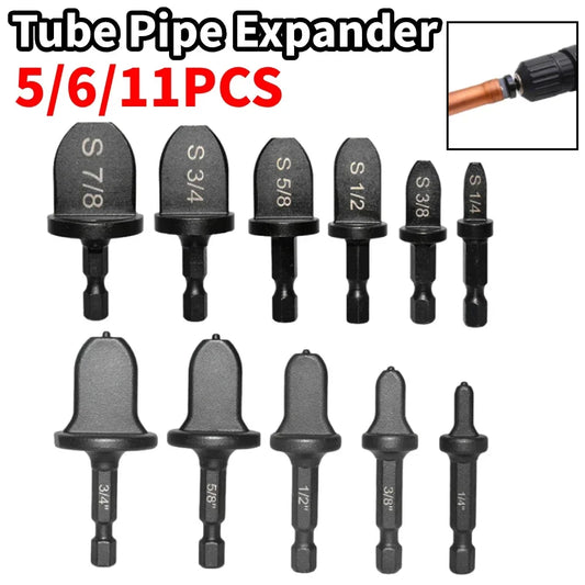 5/6/11PCS Tube Pipe Expander Copper Tube Hex Shank Pipe Expander for Air Conditione Pipe Flaring Takeover Repair Tool Peaceful Pleasures Health and Wellness