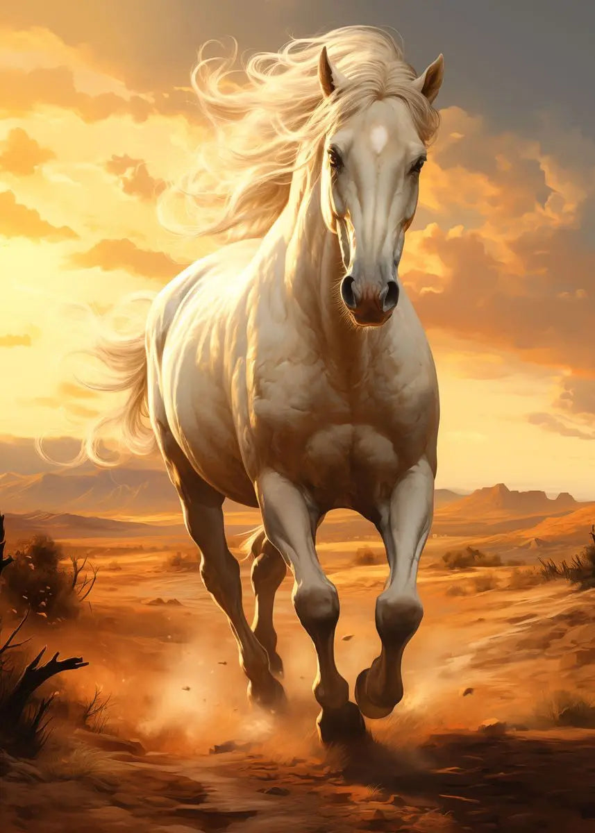 Black horse ， White Horse Canvas Painting,Posters and Prints, Wall ,,Animal Picture for Modern Living Room Home Decoration Peaceful Pleasures Health and Wellness by-6 40x60cm Unframed