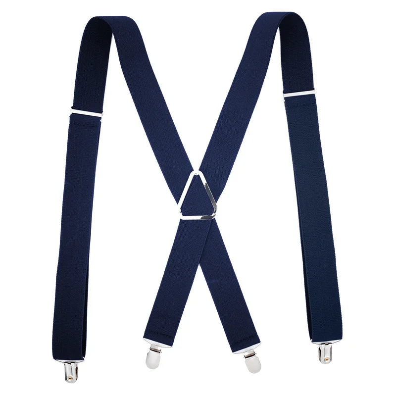 2.5*110cm Men Women Suspender Adult 4 Clips Mens Suspenders X Type Elastic Adjustable Strap Wide Braces Work Male Jockstrap Peaceful Pleasures Health and Wellness