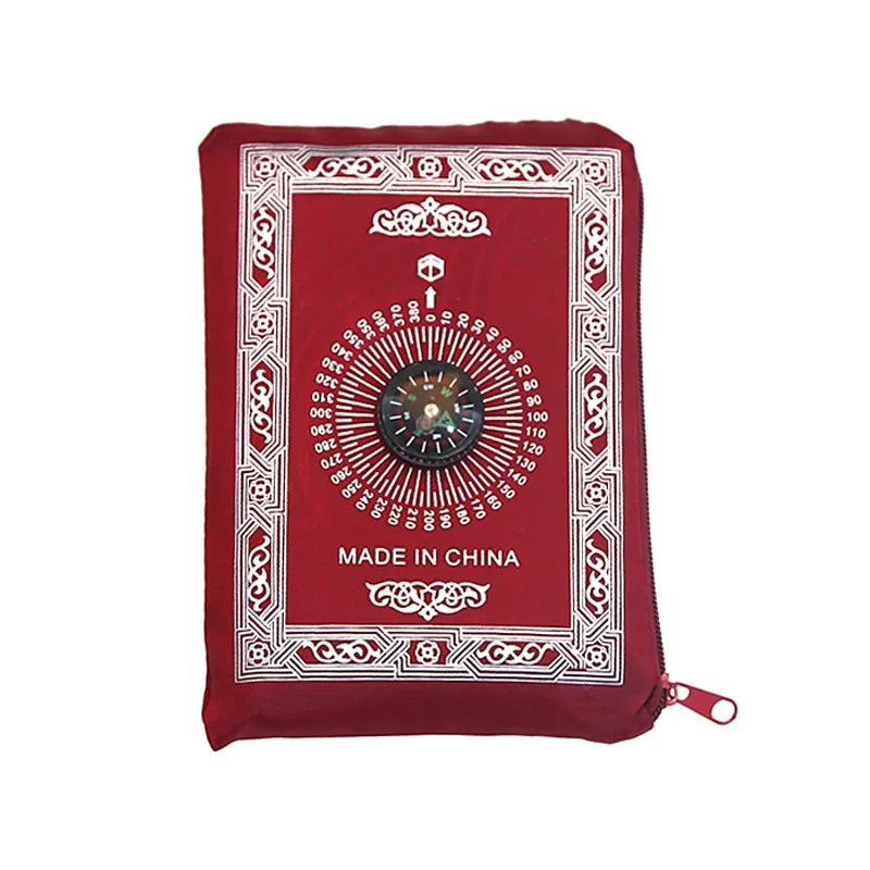 Portable Prayer Rug with Compass & Pouch – 100x60cm Mat