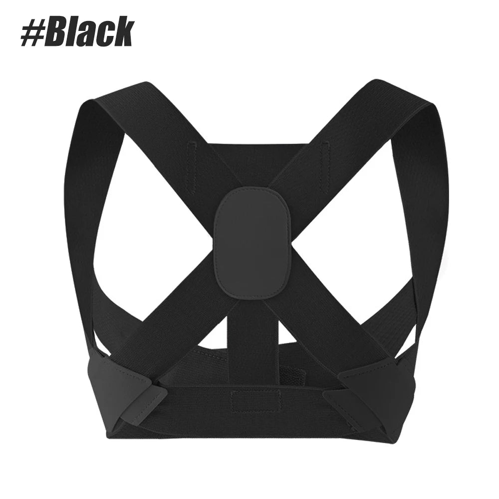 WEFITON Posture Corrector Back Brace | Shoulder & Spine Support Posture Corrector Brace Peaceful Pleasures Health and Wellness Black-1PCS S
