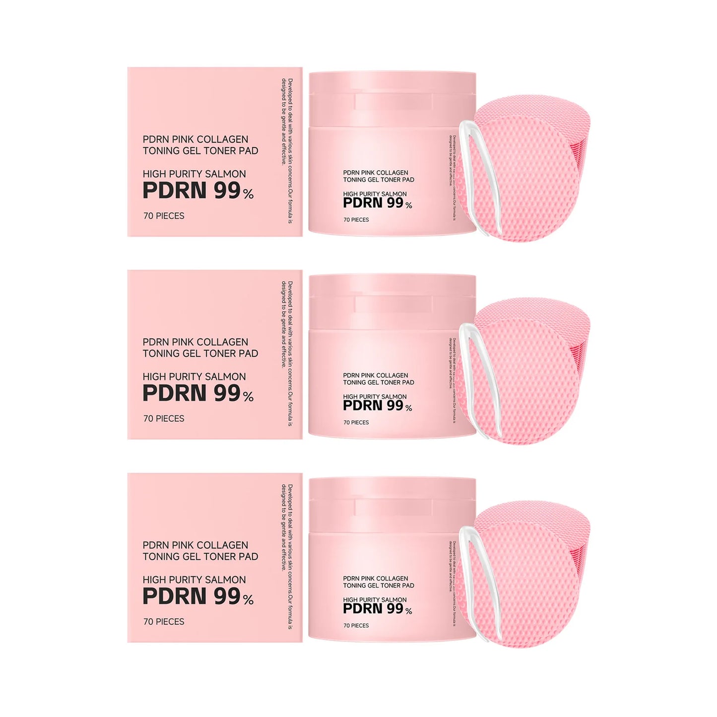 PDRN Pink Collagen Toner Pads – Brighten, Firm & Hydrate Skin