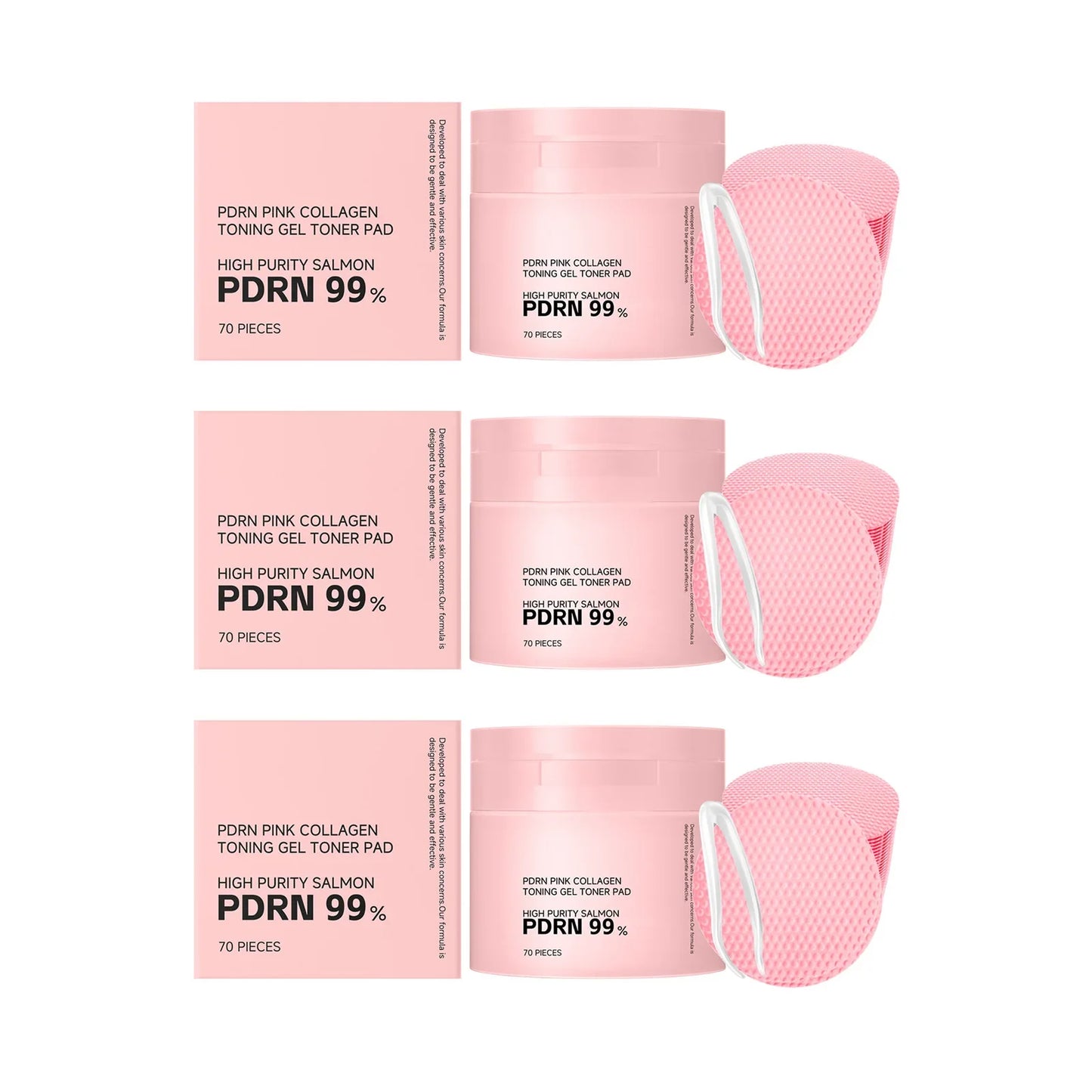 PDRN Pink Collagen Toner Pads – Hydrating, Firming & Brightening