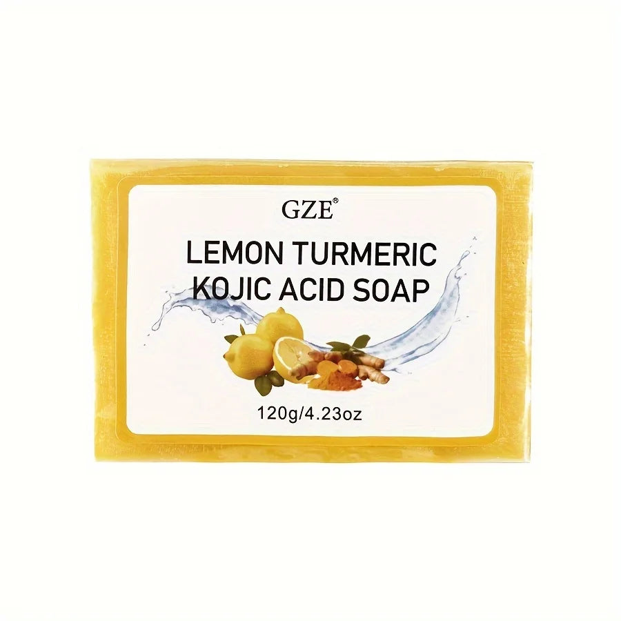 GZE Turmeric Kojic Acid Soap – Dark Spots, Shea Butter, Lemon