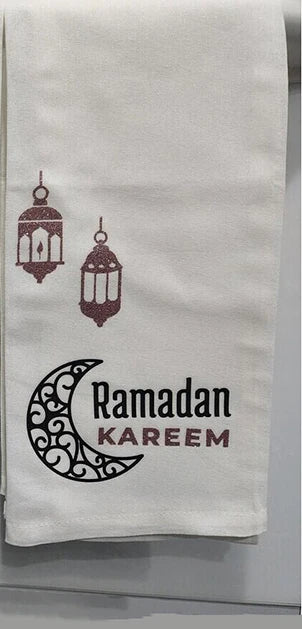 Eid Mubarak Ramadan Kareem Islamic Kitchen Towel | Gift Decor Islamic Kitchen Towel Peaceful Pleasures Health and Wellness C