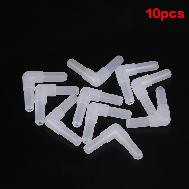 10-Pack Aquarium Airline Tubing Connectors | 4mm Air Adapters