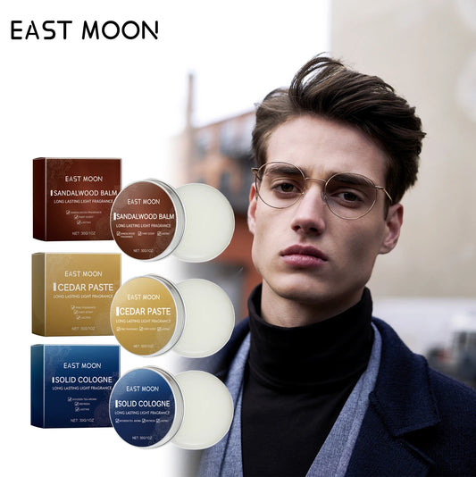 EAST MOON Solid Perfume Balm for Men – Long-Lasting Scent Gift Solid Perfume Balm Peaceful Pleasures Health and Wellness
