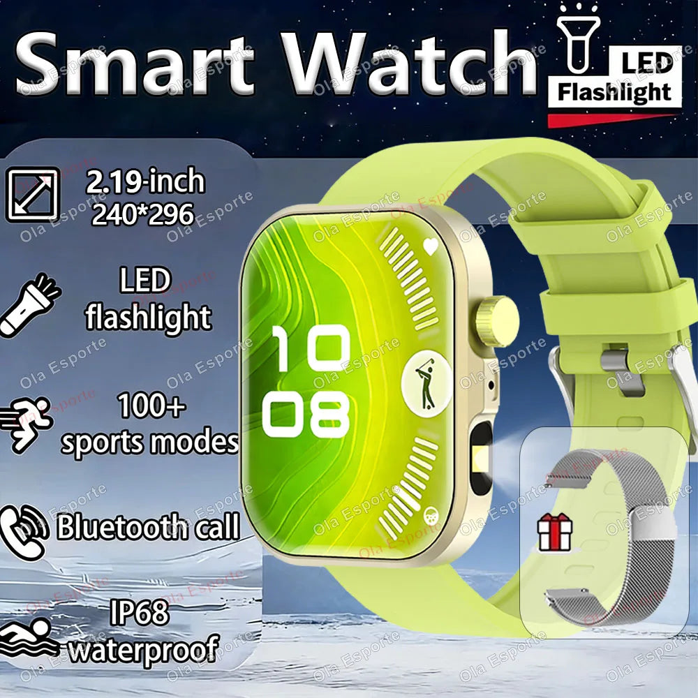 Ola Esporte LED Smartwatch 2.01" | Fitness & Bluetooth Call Watch