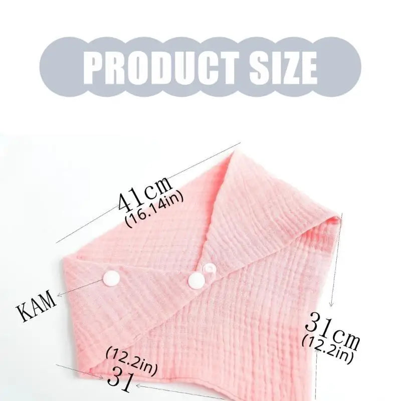 4-Layer Cotton Baby Burp Cloth & Drool Bib | Newborn 0–1Y