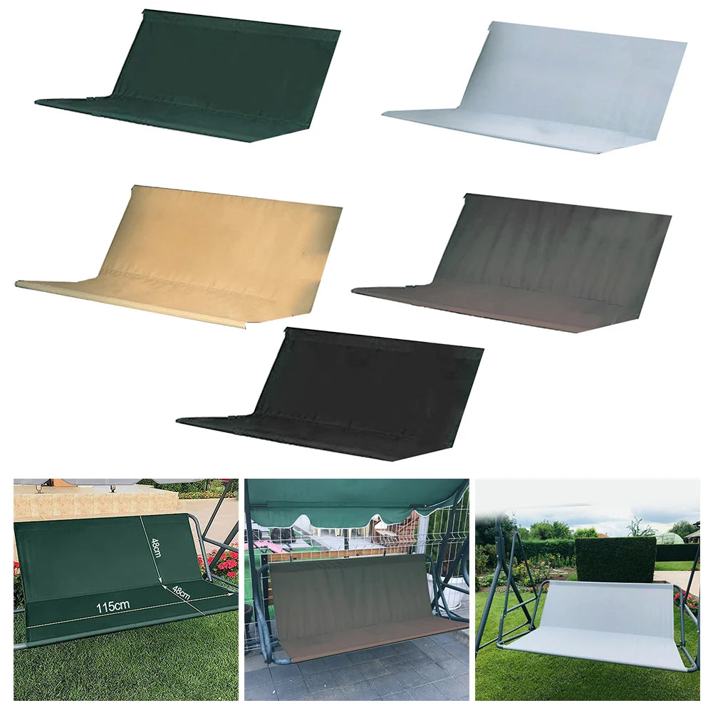 600D Garden Swing Seat Cover UV Resistant Easy Installation Replace