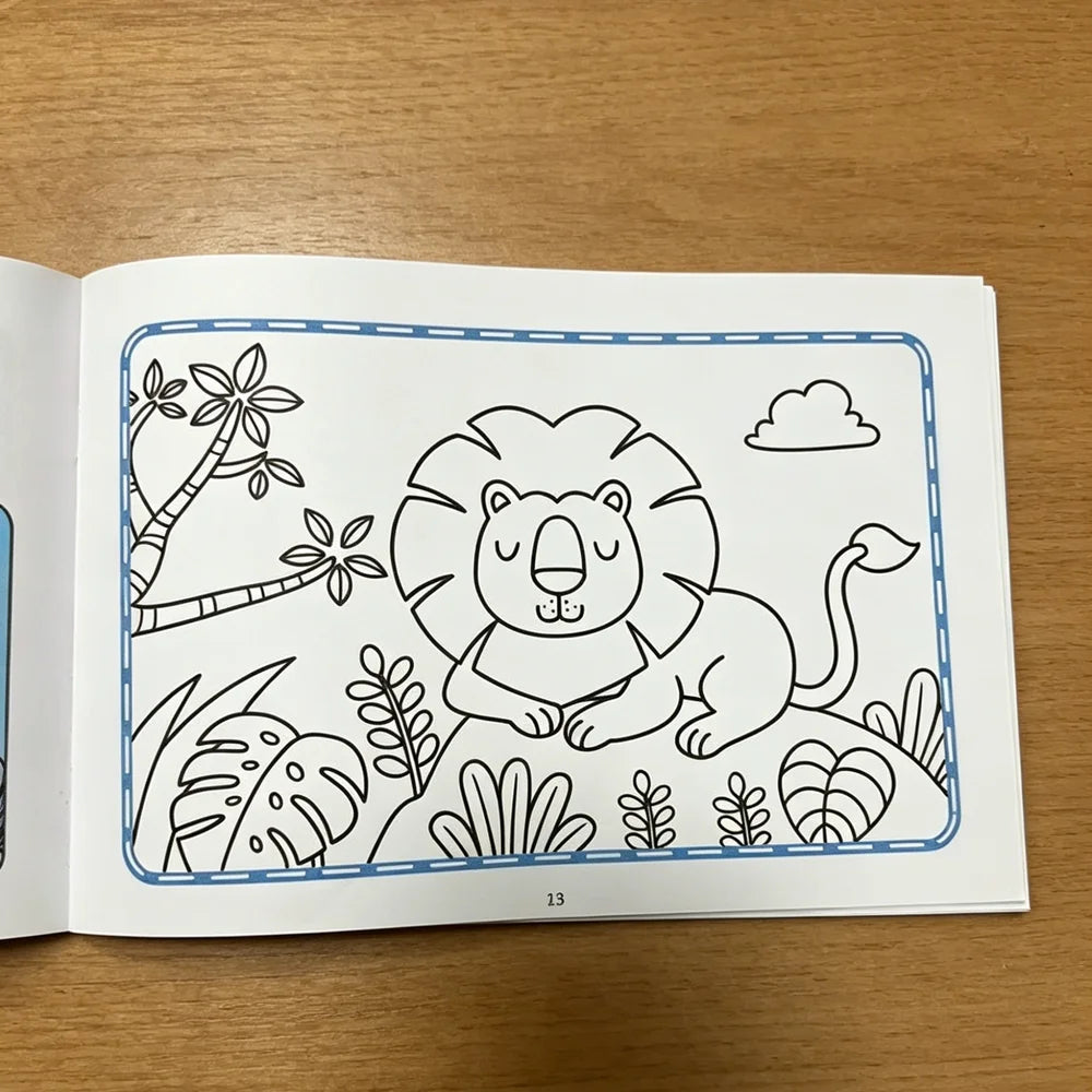 Children's Animal Coloring Book 32 Pages Cute Wildlife Themed Drawing
