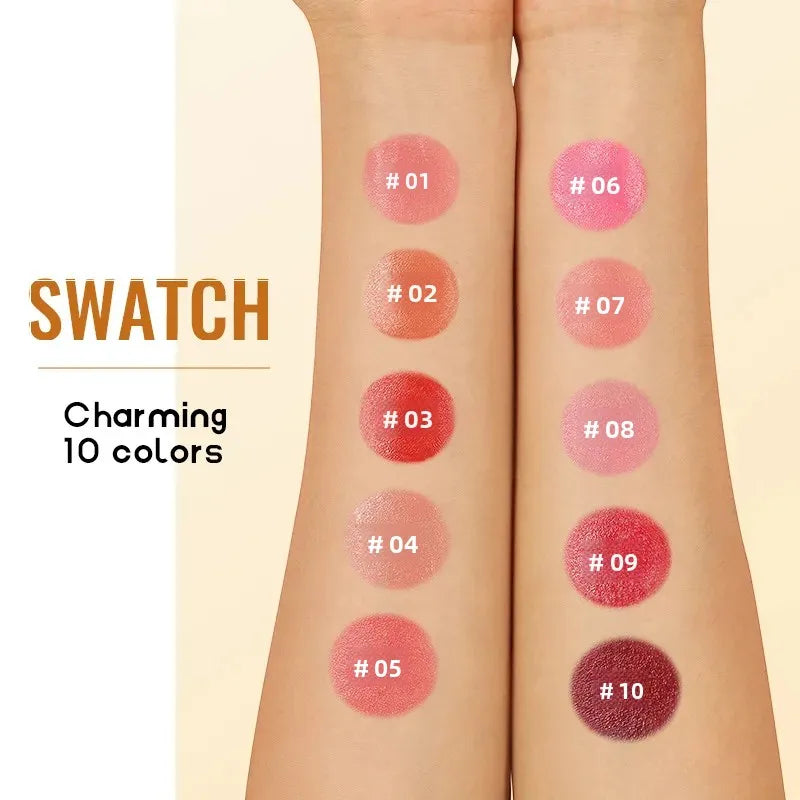 QiBest 3-in-1 Waterproof Blush Stick – Lips, Face & Eyes
