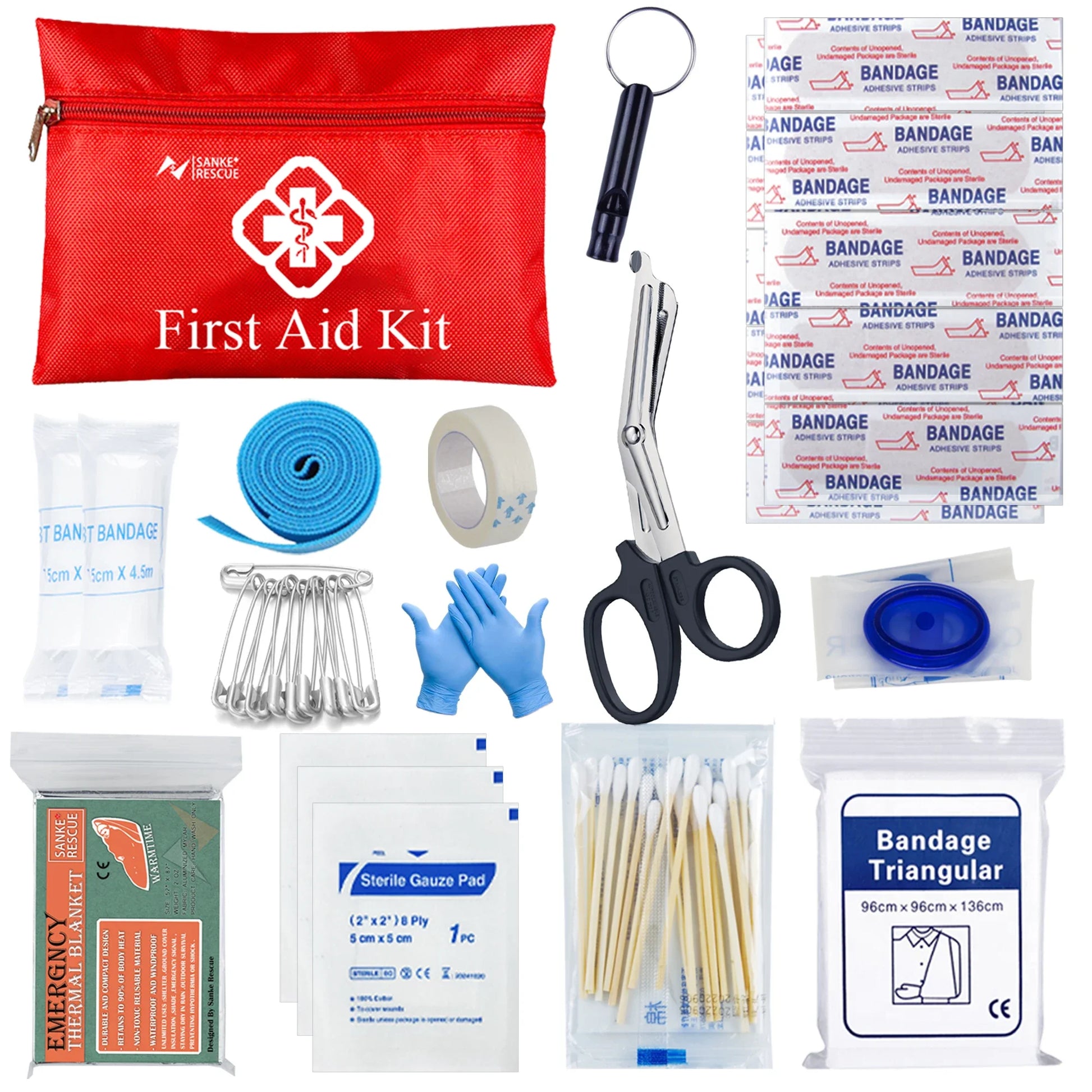 Tactical First Aid Kit In The Car Acessories Survival Kits Camping Equipments Survival Bag Self-defense EDC Pouch ifak Peaceful Pleasures Health and Wellness