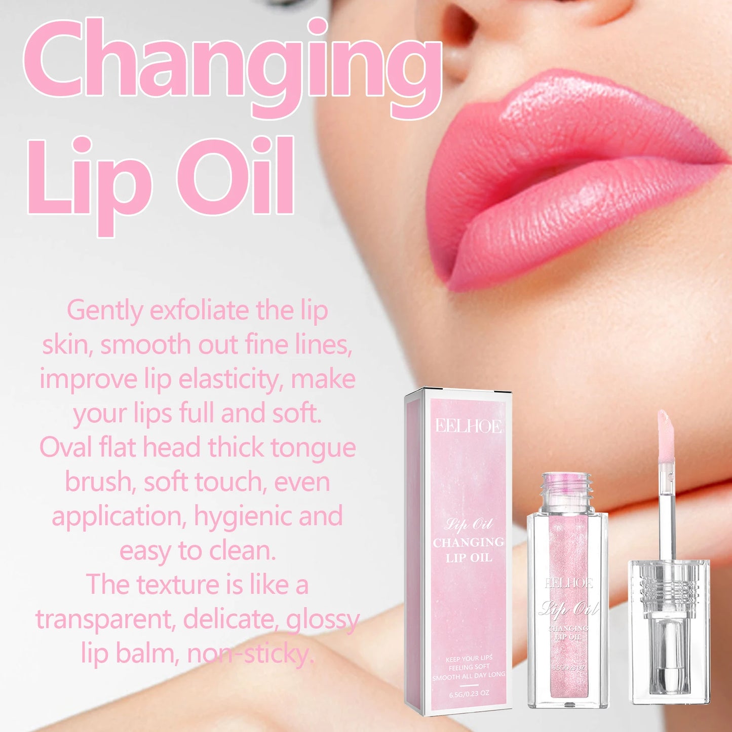 Color Changing Lip Oil – Hydrating & Smoothing Lip Treatment