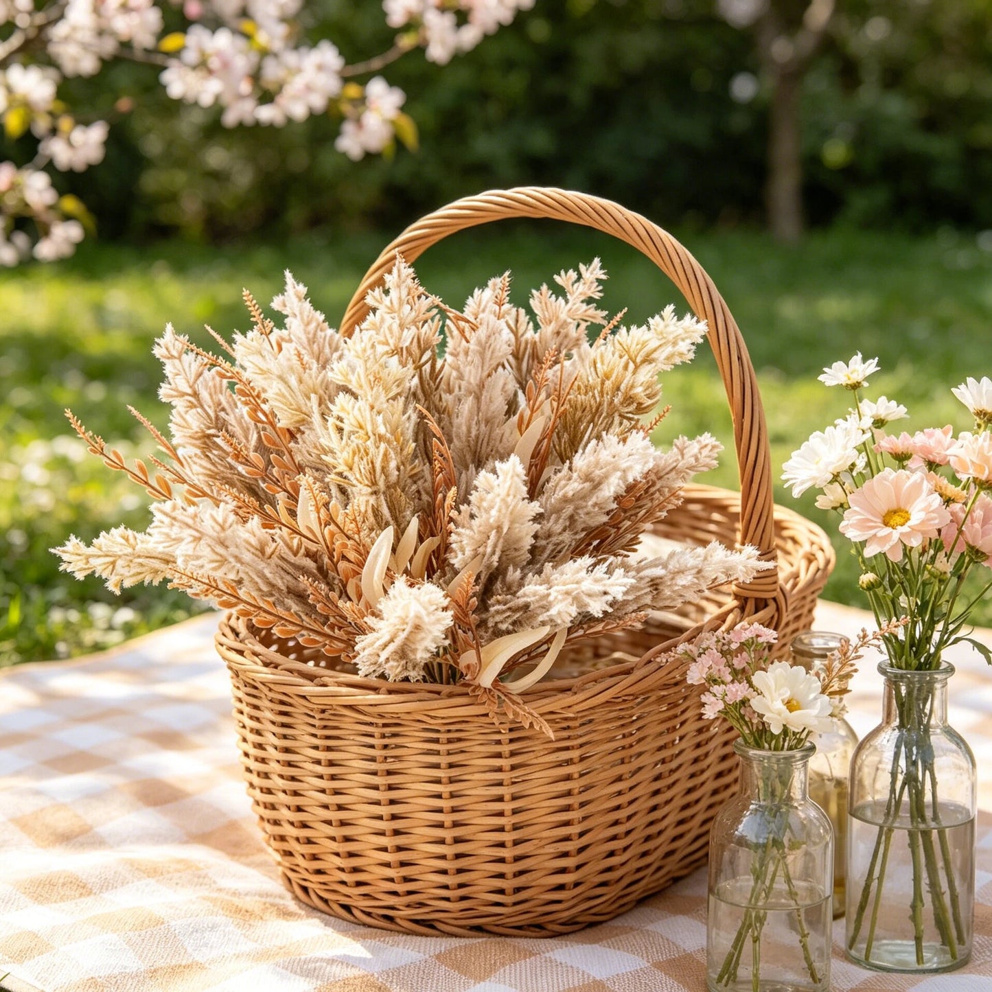 Artificial Silk Reed Stems – Wedding & Home Garden Decor
