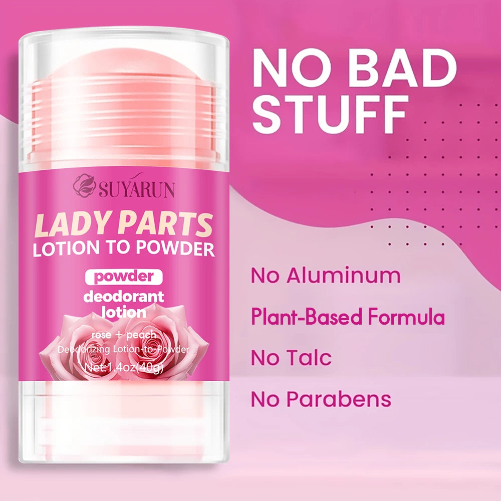SUYARUN Ladies Deodorant Anti-Sweat Moisturizing Refreshing Long-Lasting Comfort Fragrance Body Care Product. Peaceful Pleasures Health and Wellness