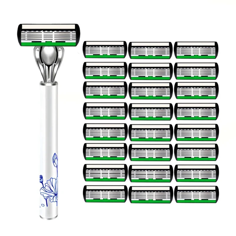 Men's 6-Blade German Steel Safety Razor | Manual Shaver
