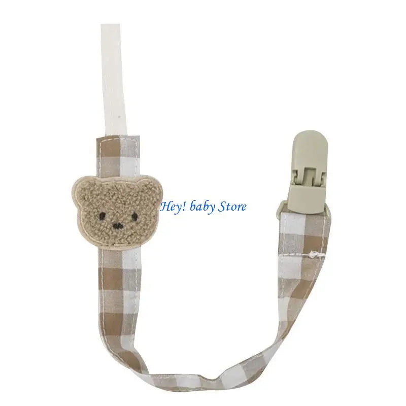 Cartoon Bear Baby Pacifier Clip | Safe Soother Teether Chain