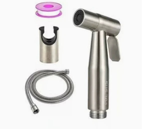 High-Pressure Bidet Spray Gun & Triangle Valve Bathroom Kit