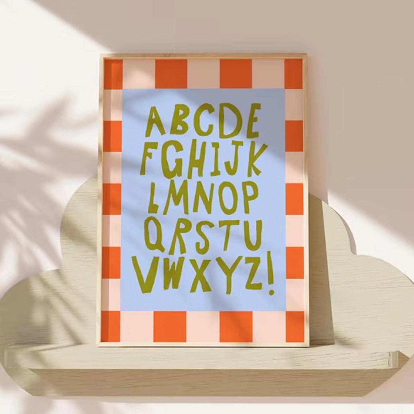 Kids Alphabet Canvas Wall Art | Playful Nursery Poster Print