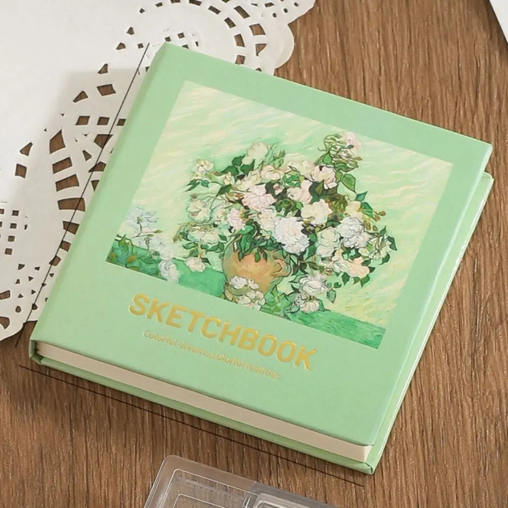 10/21 Grid Watercolor Paint Palette Foldable Mini Paint Pigment Box Waterproof Portable Travel Painting Tray Travel Peaceful Pleasures Health and Wellness