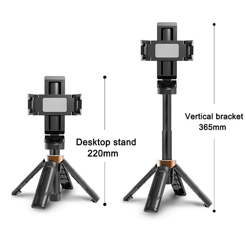 Universal Portable Selfie Stick Tripod Foldable Mini Selfie Stick Phone Tripod Stand With Detachable Wireless Remote Controller Peaceful Pleasures Health and Wellness