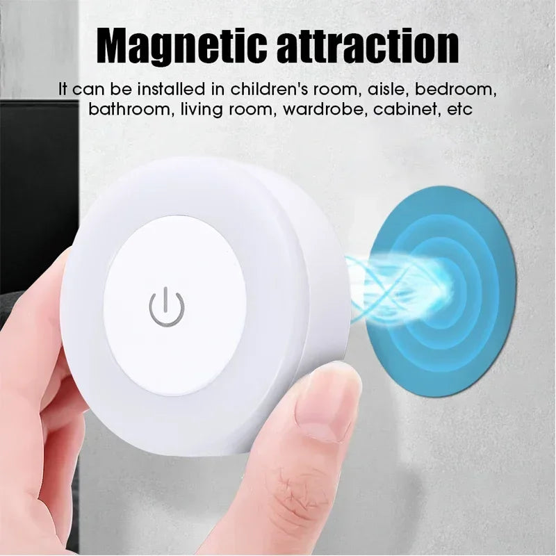 LED Touch Night Light USB Rechargeable | 3-Mode Dimmer Lamp
