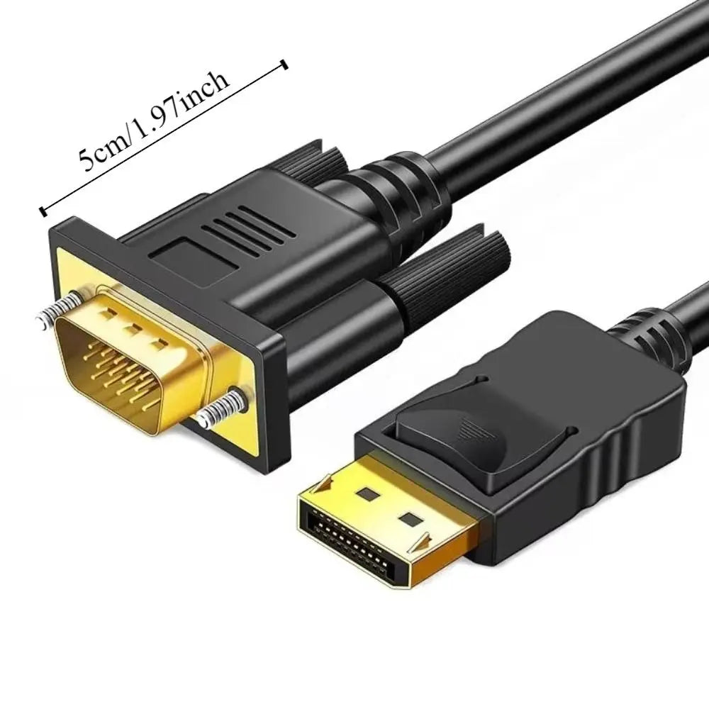 Connecting DP TO VGA Cable Extension Cable Male to Male DisplayPort to VGA Adapter 1.8m DP To DVI Conversion HD Video Cable Peaceful Pleasures Health and Wellness