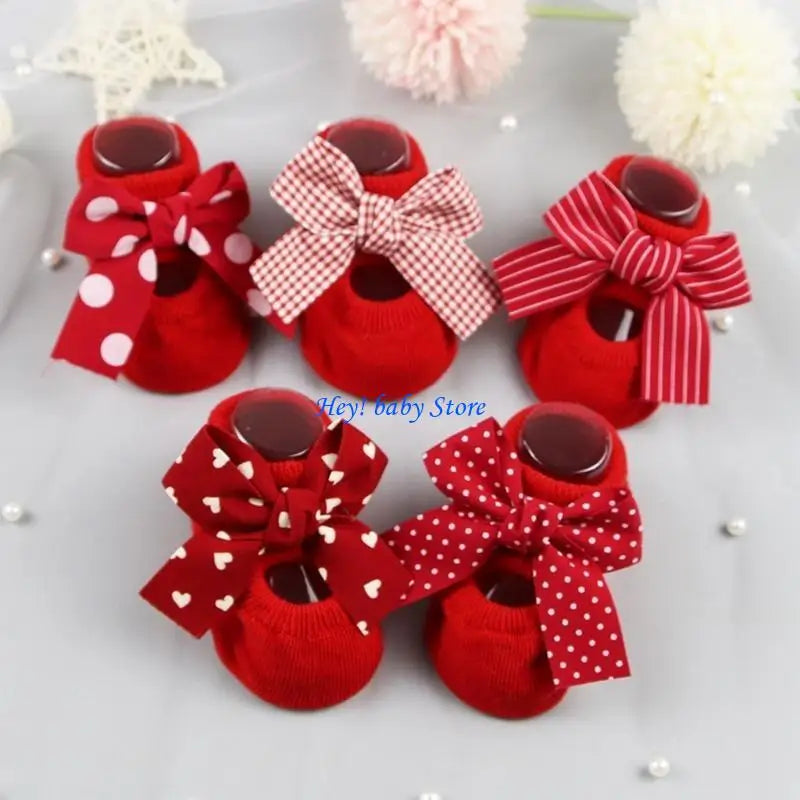 Baby Cotton Anti-Slip Floor Socks – Unisex Knit Ankle Socks