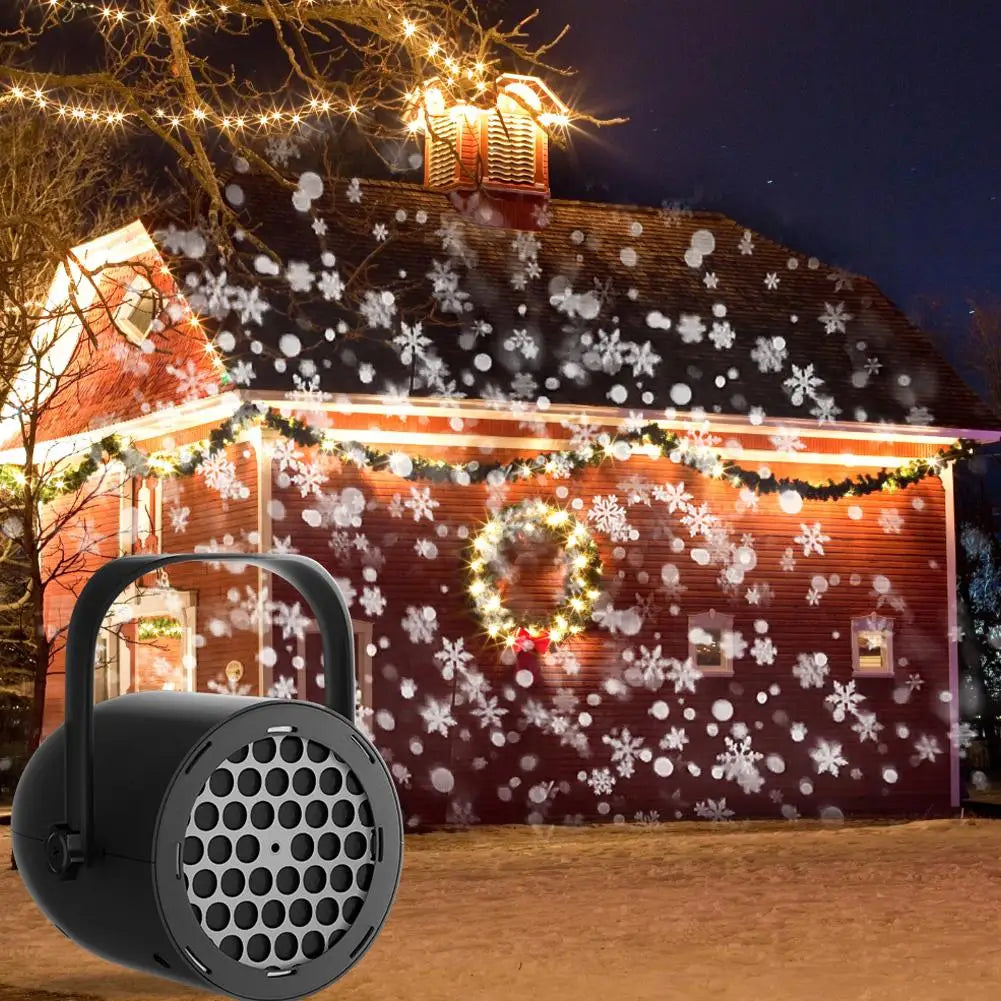 Christmas LED Snowflake Projector Light – Indoor & Outdoor Holiday Projector Light Peaceful Pleasures Health and Wellness