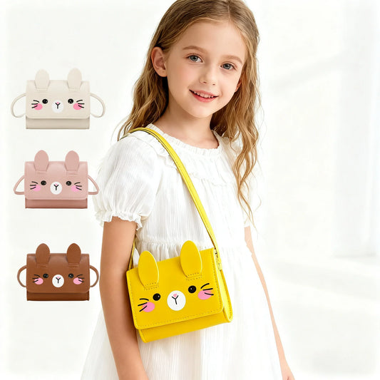 Girls Mini PU Leather Crossbody Bag – Kids Princess Purse Kids Crossbody Bag Oasis Select
