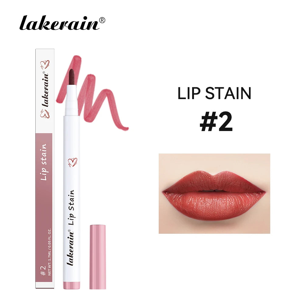 6Colors Lip Stain Pencil Liquid Lip Liner Waterproof Plumping Lip Tint Natural Matte Nude Brown Long Lasting Beauty Makeup Pen Peaceful Pleasures Health and Wellness 02