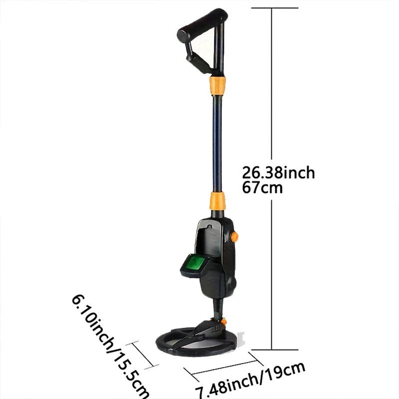 MD1008A Waterproof Metal Detector Handheld Gold Finder,Underground Treasure Tracker Portable Pointer for Coin Relic Hunting Peaceful Pleasures Health and Wellness