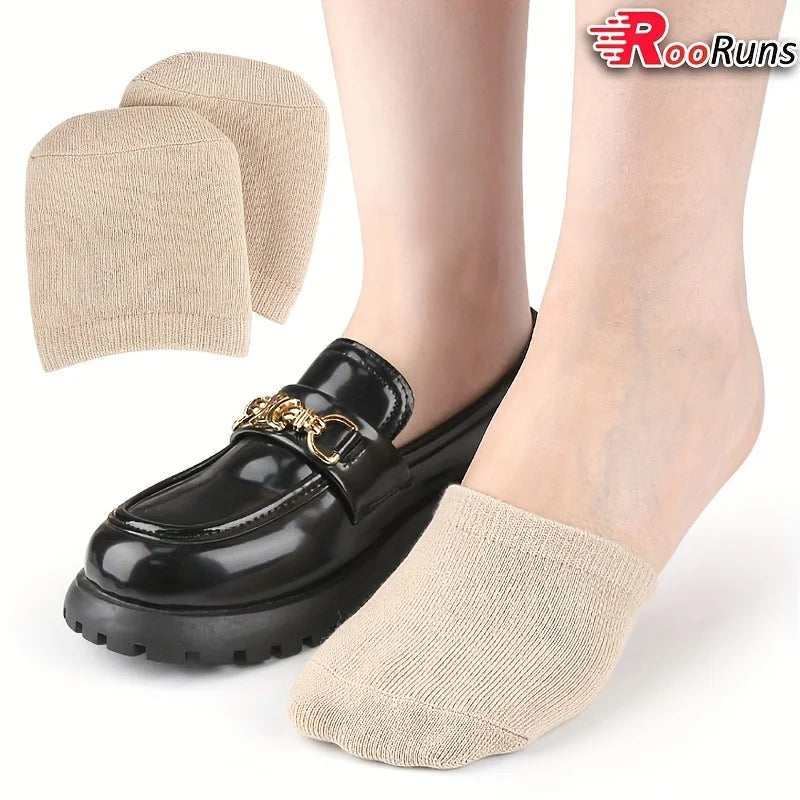 RooRuns 1 Pair Gel Forefoot Socks Woman Toe Cushion & Half-Palm Support, Comfort Breathable Half Foot Socks for Running, Walking Peaceful Pleasures Health and Wellness