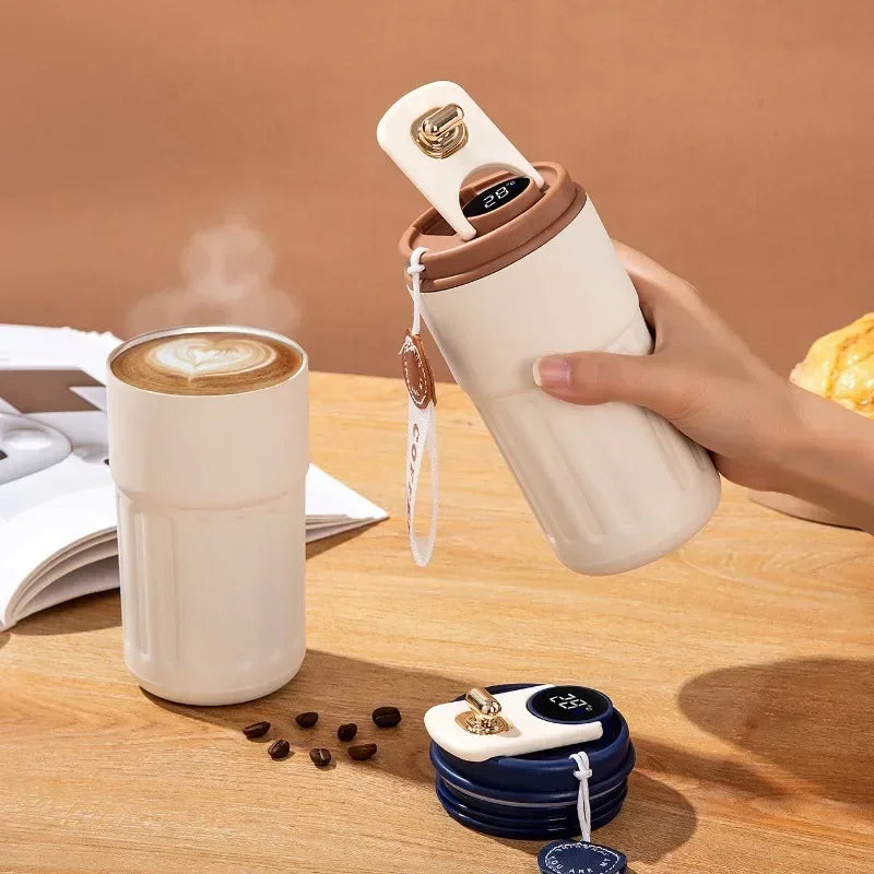 Vacuum Insulated Thermos Mug | LED Temp Display | 450ml