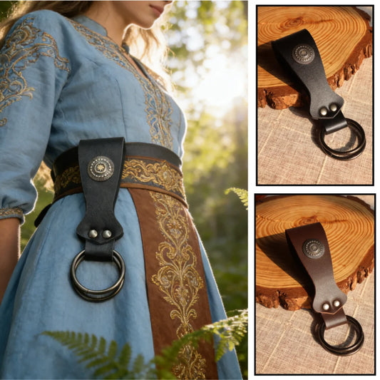 Halloween Vintage Medieval Skirt Clip Metal Hardware O-ring Hiking Peaceful Pleasures Health and Wellness