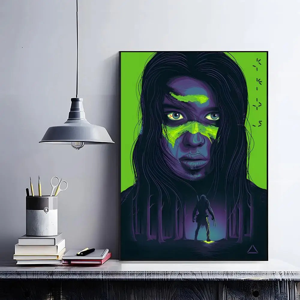 The Predator Movie Poster – HD Self-Adhesive Waterproof Wall Art Movie Wall Poster Peaceful Pleasures Health and Wellness Black9 30X40cmNoframe