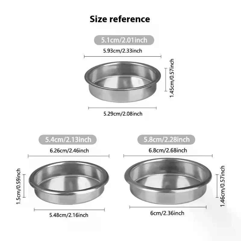 Blind Filter Basket 51/54/58mm Stainless Steel Espresso Machine