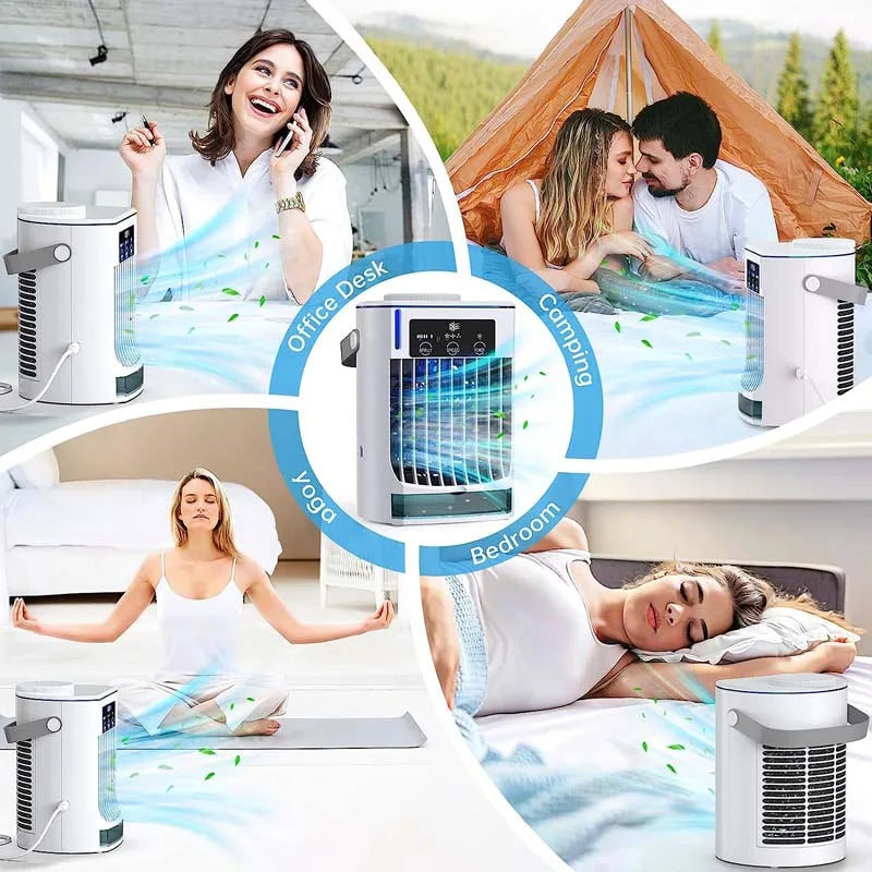 Factory Direct Sale Silent Operation Desktop Cold Fan Cooler Ideal for Noise-Free Cooling in Leisure Spaces Peaceful Pleasures Health and Wellness