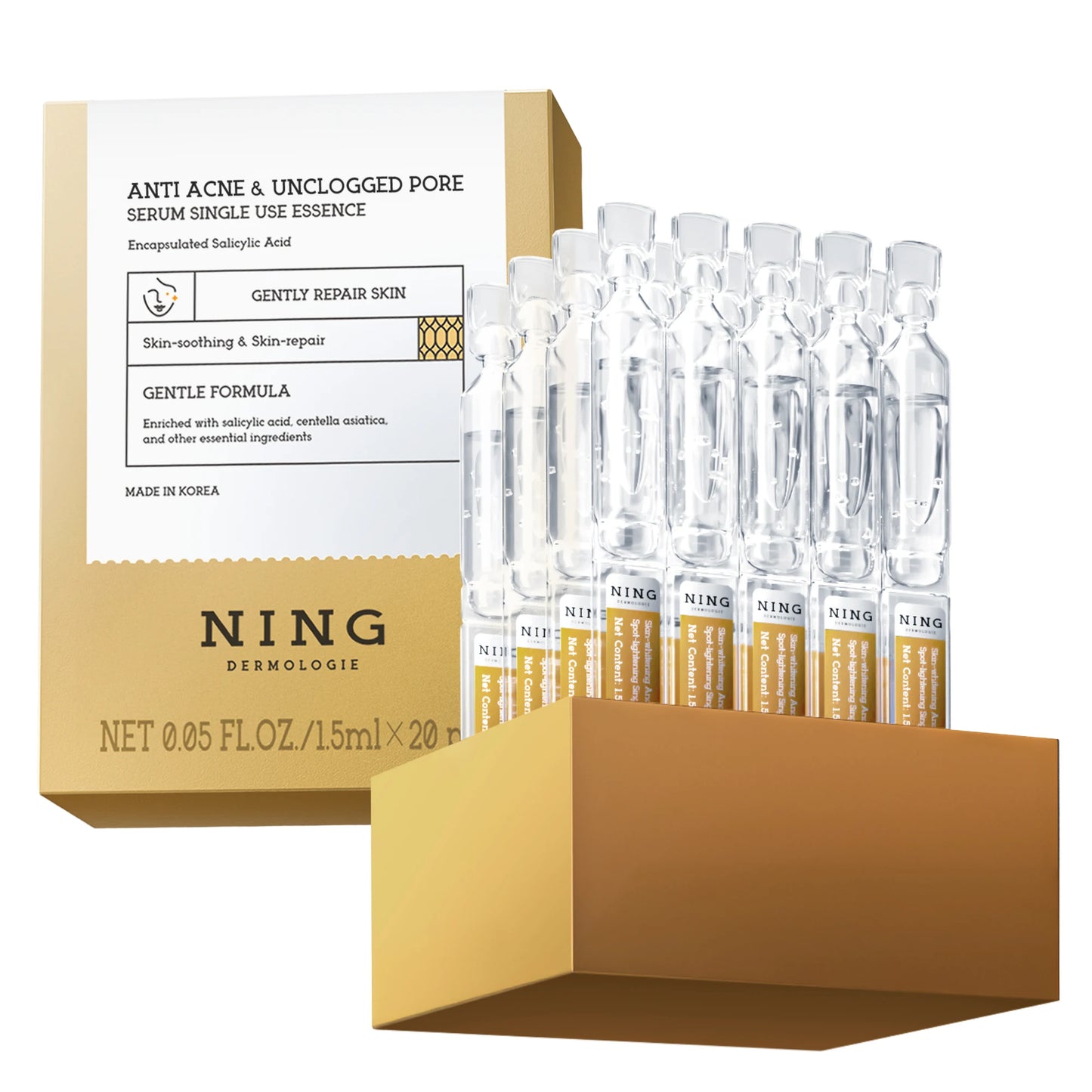 Niacinamide Face Ampoule Serum – Salicylic Acid & Peptides