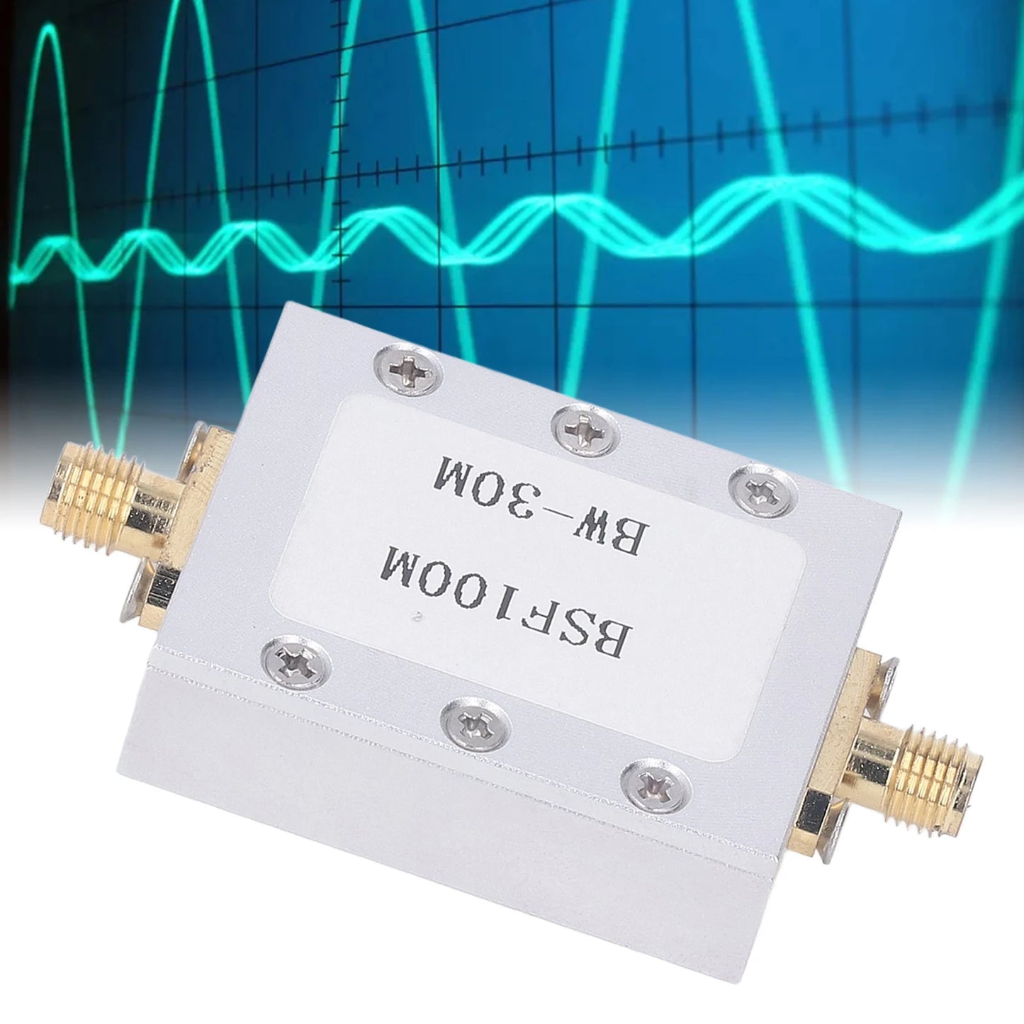 Band Stop Filter 88‑108M Anti FM Interference CNC Aluminum Alloy Shell Passive Notch Filter Broadcast FM Band Stop Filter Peaceful Pleasures Health and Wellness