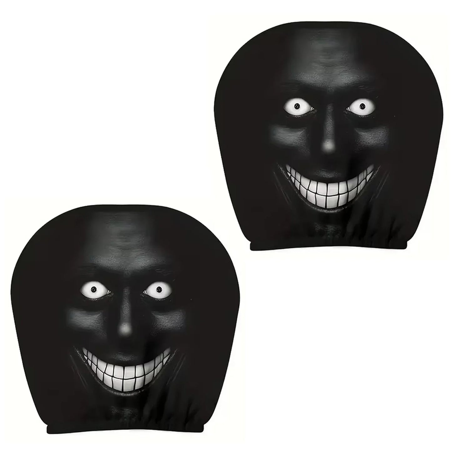 Funny 3D Printed Car Headrest Covers | Universal Elastic Fit