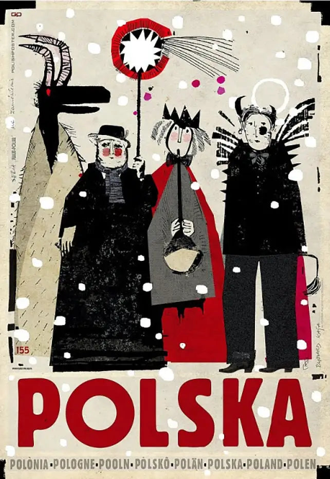 Retro Poland Podhale Kocie Góry Canvas Wall Art Print | Unframed