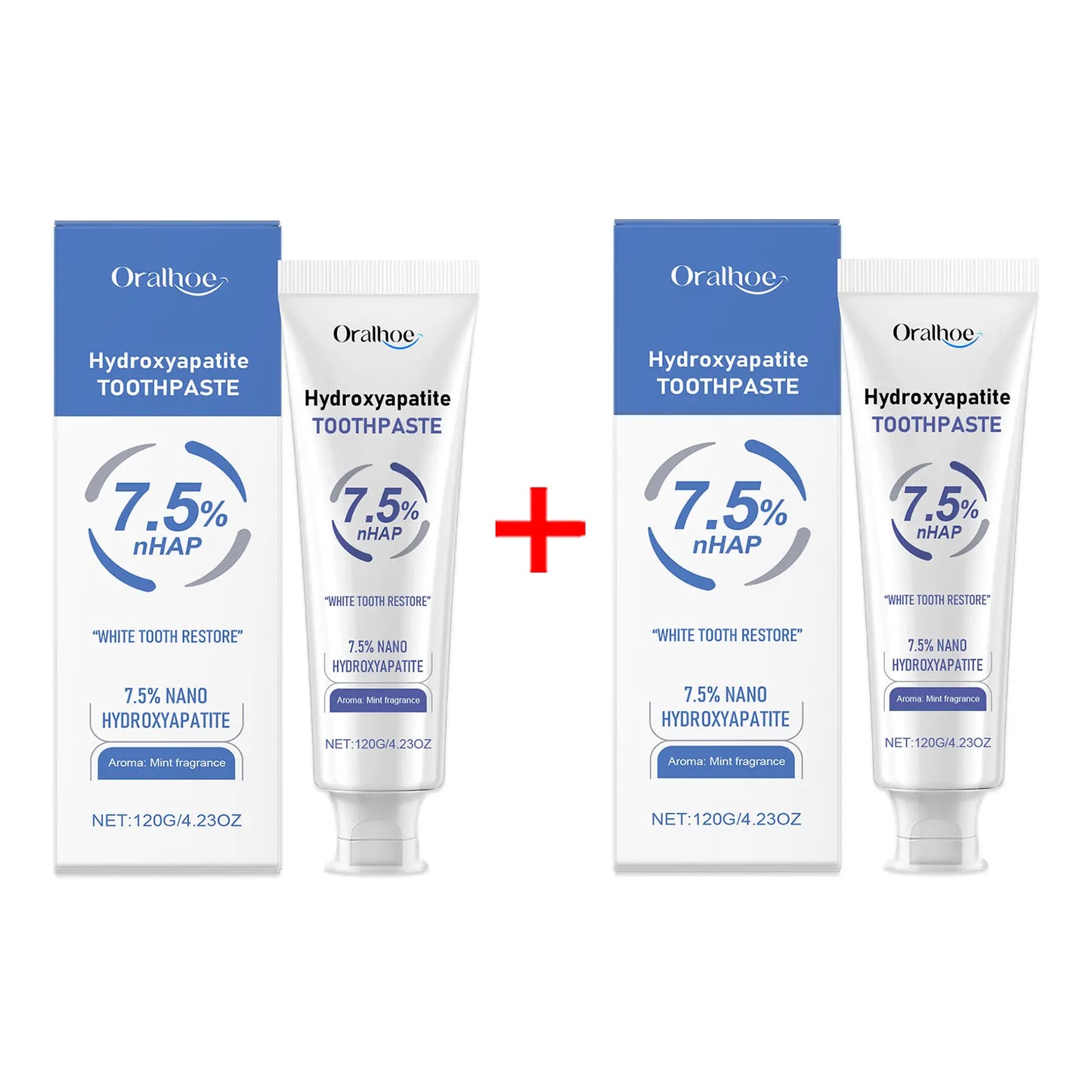 Oralhoe Mint Whitening Toothpaste – Brightens & Deep Cleans 120g